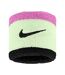 Pack Of 2  Swoosh Wristband  One Size Volt Pink Black Nike-2