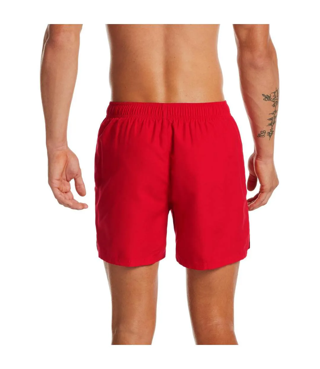 Mens Embroidered Logo Regular Swim Shorts University Red Nike-2