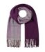 Écharpe Couverture Motif/style Blocs De Couleurs Taille Unique Mauve Lazy Jacks-1