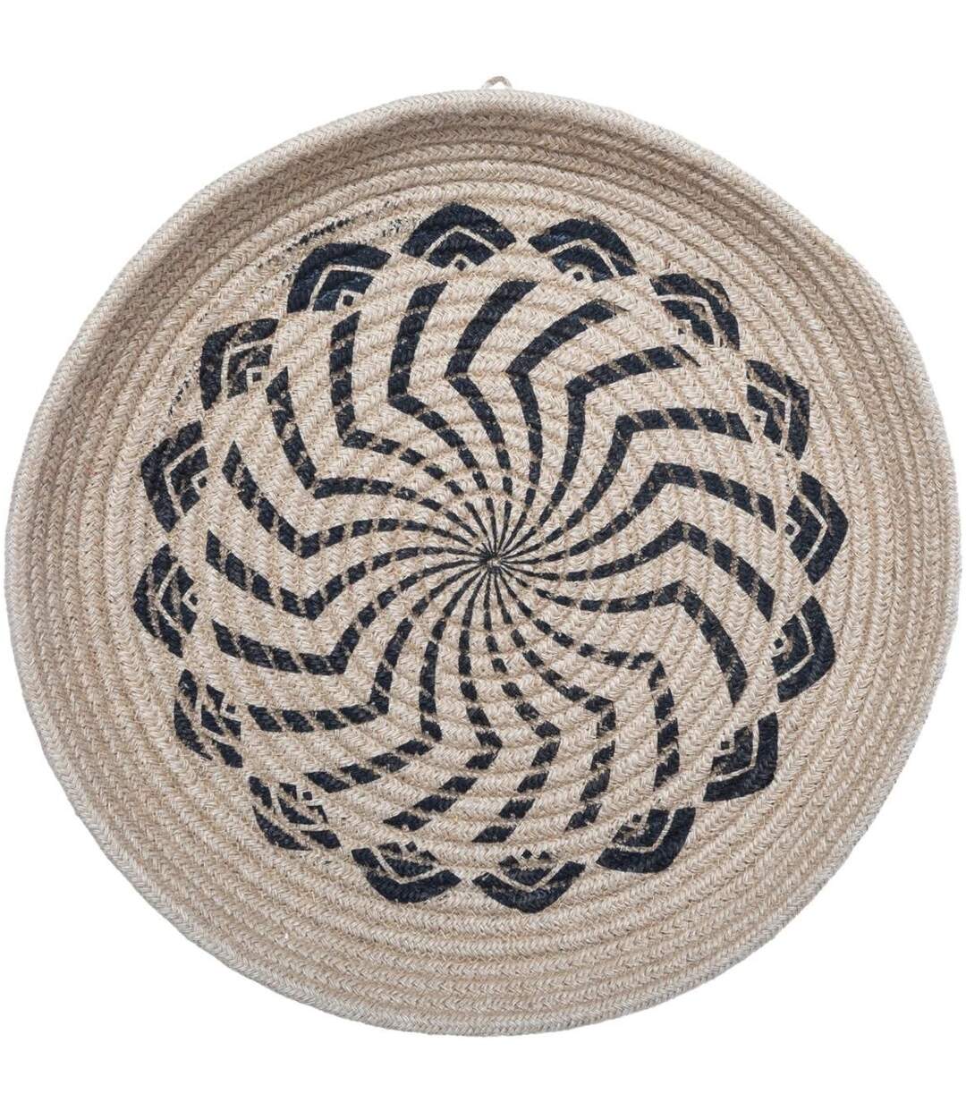 Lot de 2 Décorations Murales Jute Panier 48cm Naturel-3