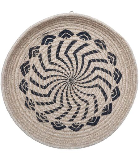 Lot de 2 Décorations Murales Jute Panier 48cm Naturel
