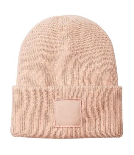 Unisex Adult Tonal Patch Cuffed Beanie Peach Beechfield