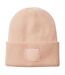 Unisex Adult Tonal Patch Cuffed Beanie Peach Beechfield-1