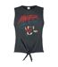Amplified Womens/Ladies Maneater Hall and Oates Front Tie Tank Top (Charcoal)