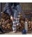 Ladies Amara Two Tone Stripe Patterned Thermal Socks-5