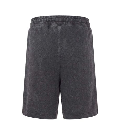 Mens Washed Elasticated Waist Relaxed Fit Sweat Shorts Black Hugo