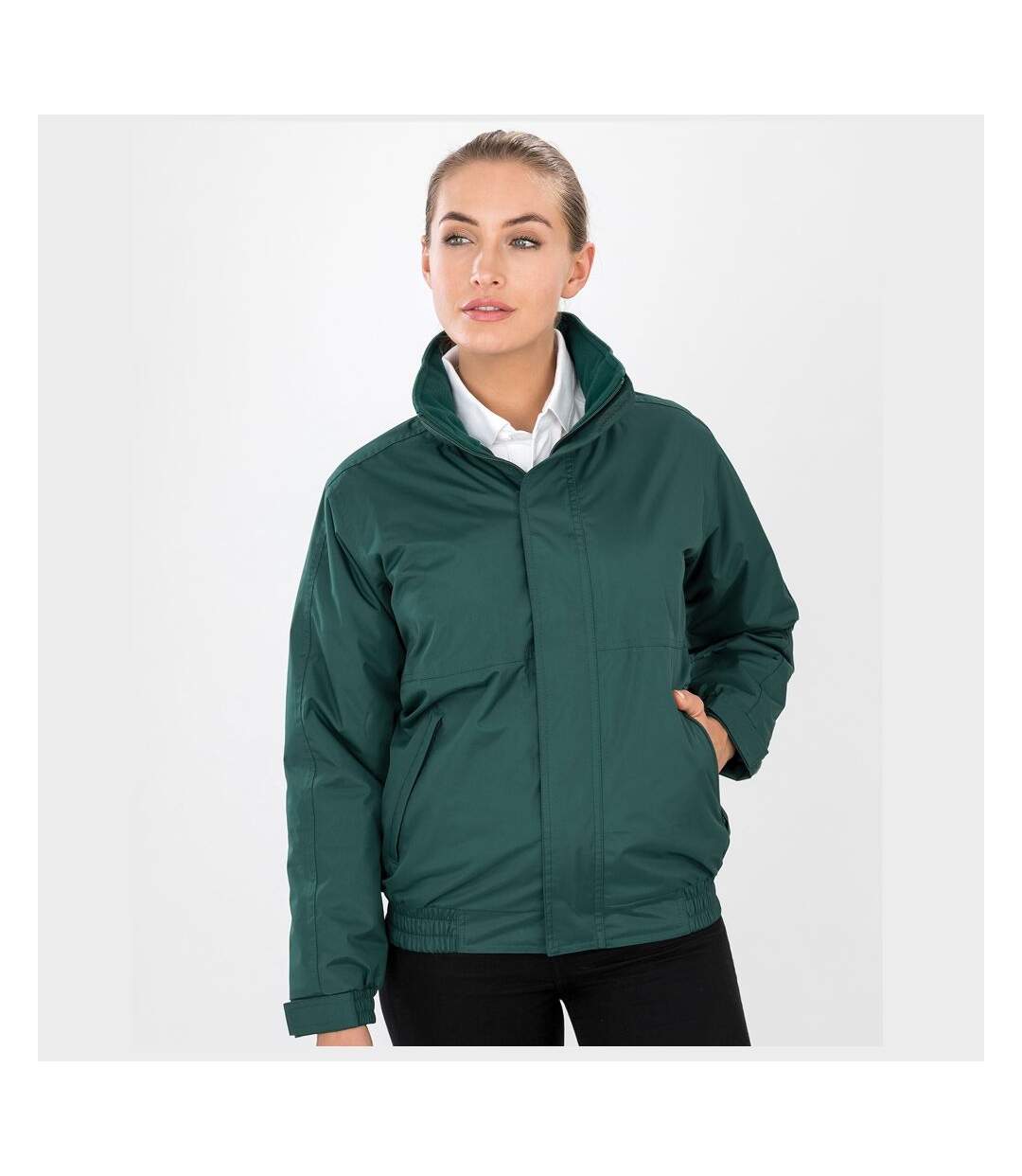 Core Ladies Channel Jacket Bottle Green Result-1