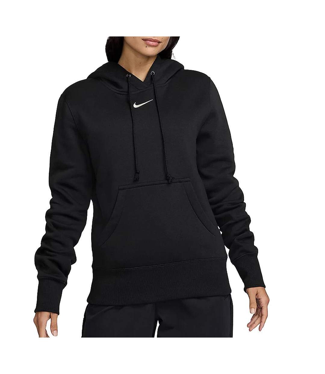 Sweat noir femme nike nsw phnx-1