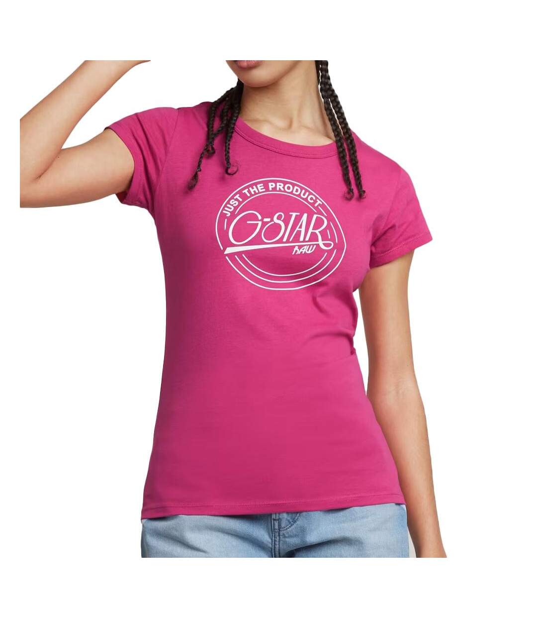 T-shirt rose femme g-star raw d25709-1