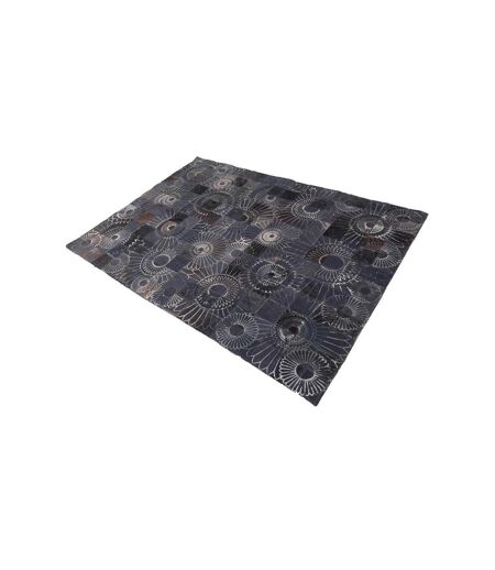 Tapis peau de vache kilim fait main