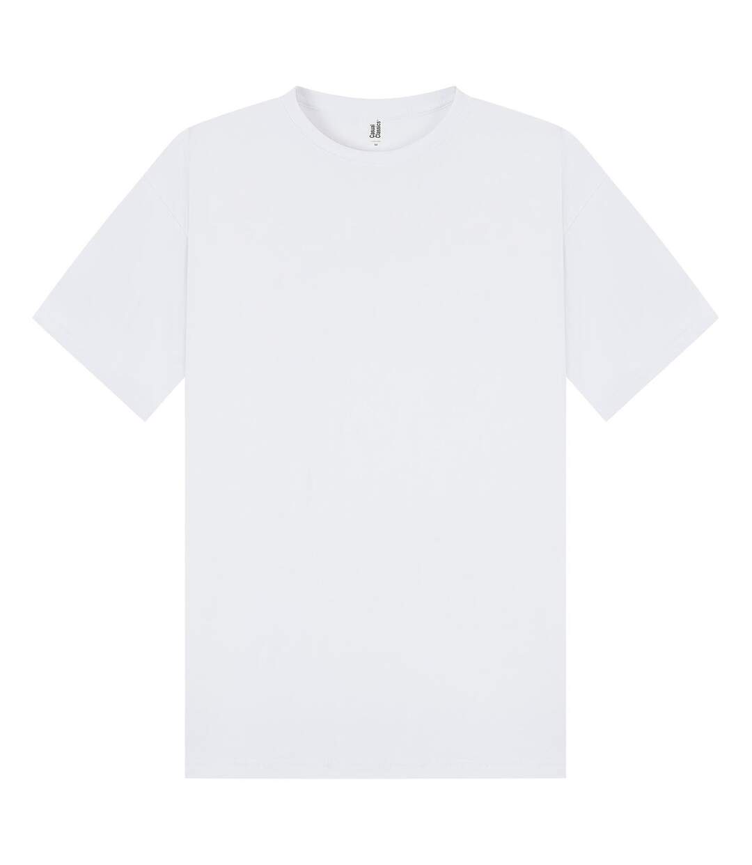 Unisex adult combed ringspun cotton oversized t-shirt white Casual Classics-1