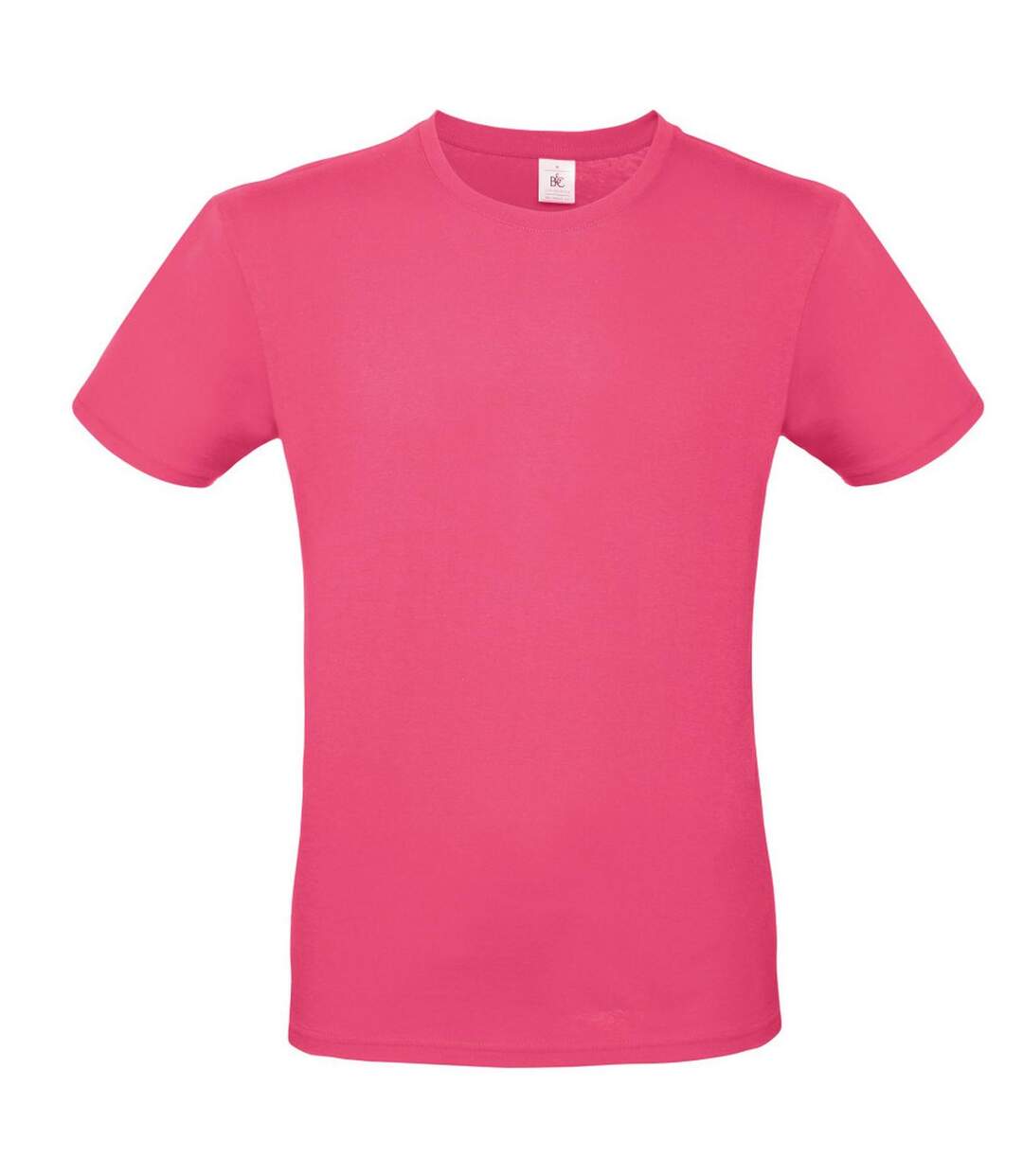 Tee-shirt B&c Mens #e150 Fuchsia B And C-1