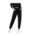 Womens/ladies Cuffed High Waist Sweatpants Black Melange Only Play-4