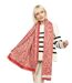 écharpe Douce Femme à  Motifs - Rouge Chic et élégante pour l'Automne-Hiver-2