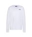 T-shirt blanc homme schott brodedml - l-1