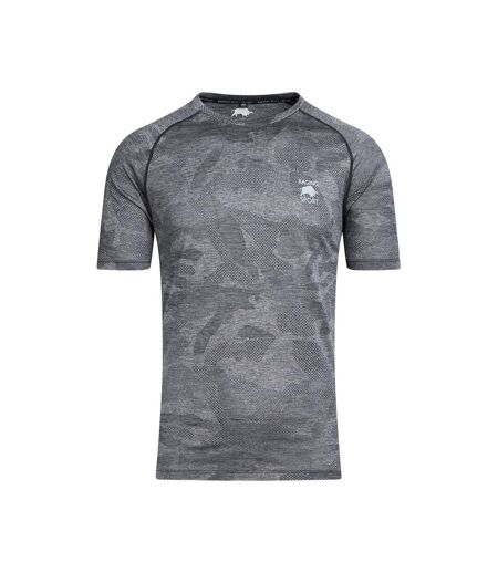 T-shirt jacquard pour hommes noir Raging Bull