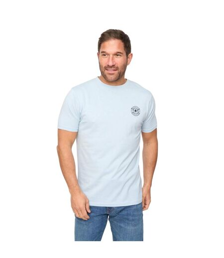 Mens Arkley Embroidered Logo Soft T-shirt Blue Bewley & Ritch