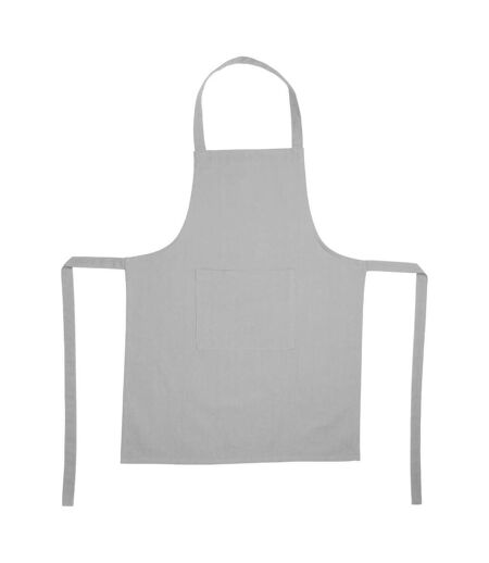 Tablier de Cuisine Coton 80cm Gris Clair