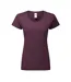 T-shirt Uni Manches Courtes Femme Violet Foncé Fruit Of The Loom-2