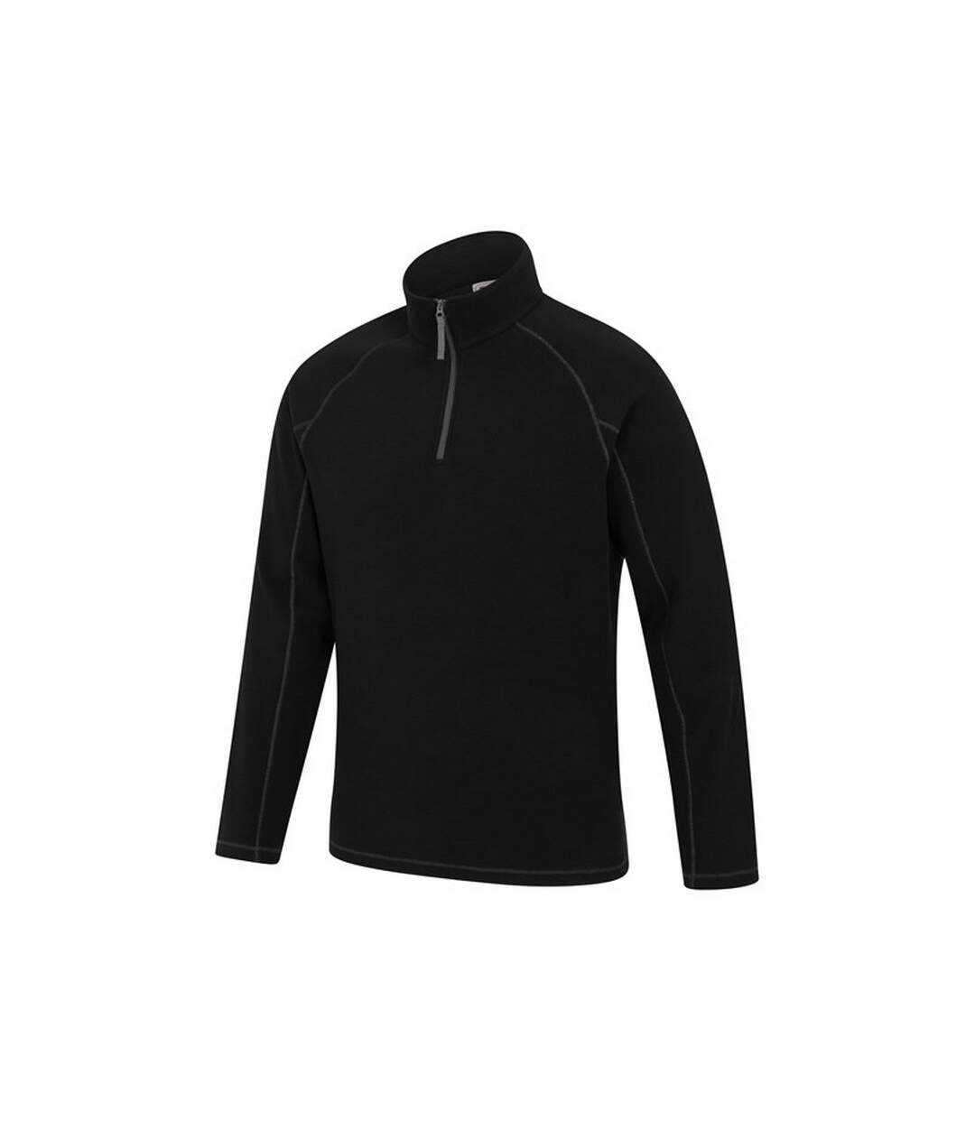 Mens ashbourne ii half zip fleece top black Mountain Warehouse