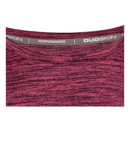 Womens/ladies Selinne Duo Skin Active Top Cassis Marl Trespass