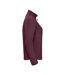 Womens/ladies full zip outdoor fleece jacket burgundy Russell-3