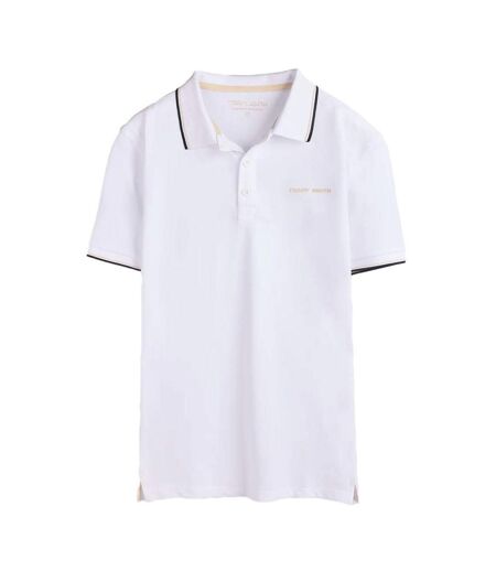 Polo blanc homme teddy smith pasian 22 - 3xl