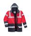 Portwest Mens Contrast Hi-Vis Winter Traffic Jacket (Red/Navy) - UTPW775