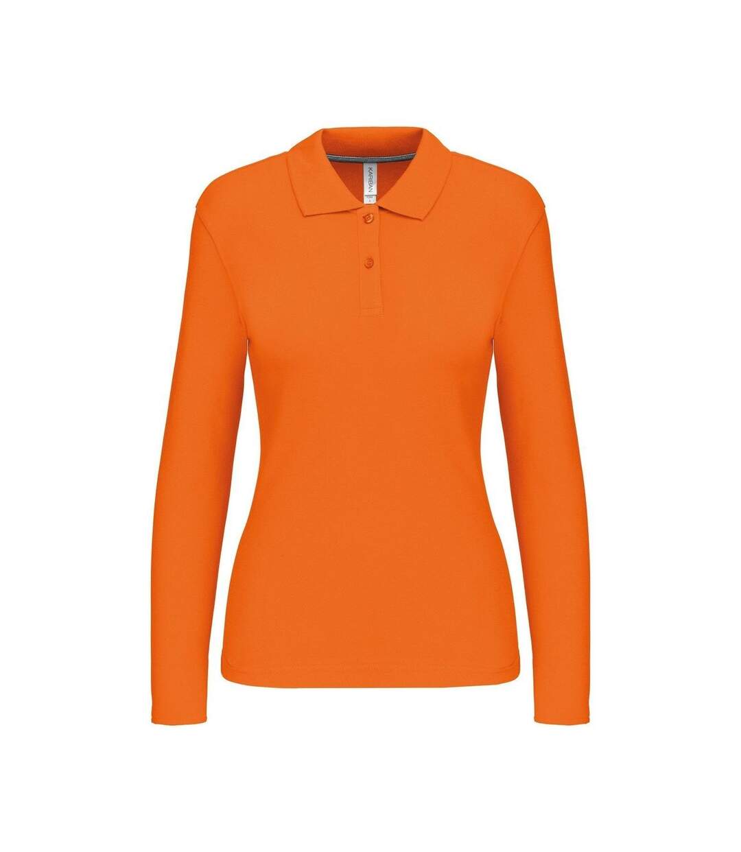 Polo manches longues - Femme - K244 - orange