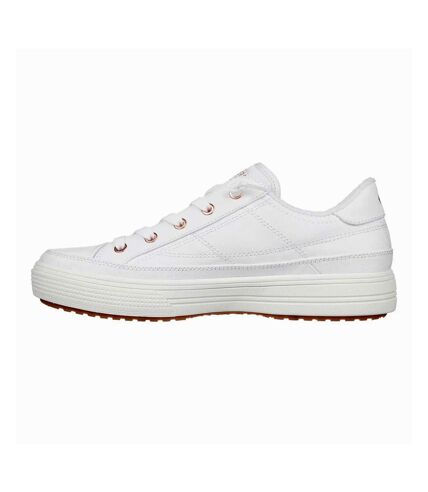 Womens/ladies arcade meet ya there arch fit trainers white Skechers