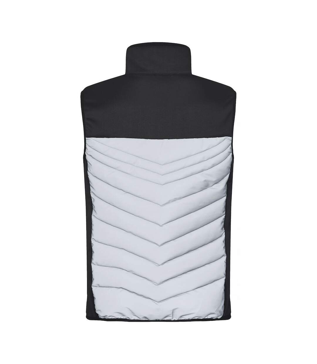 Clique Mens Utah Reflective Vest (White/Black)