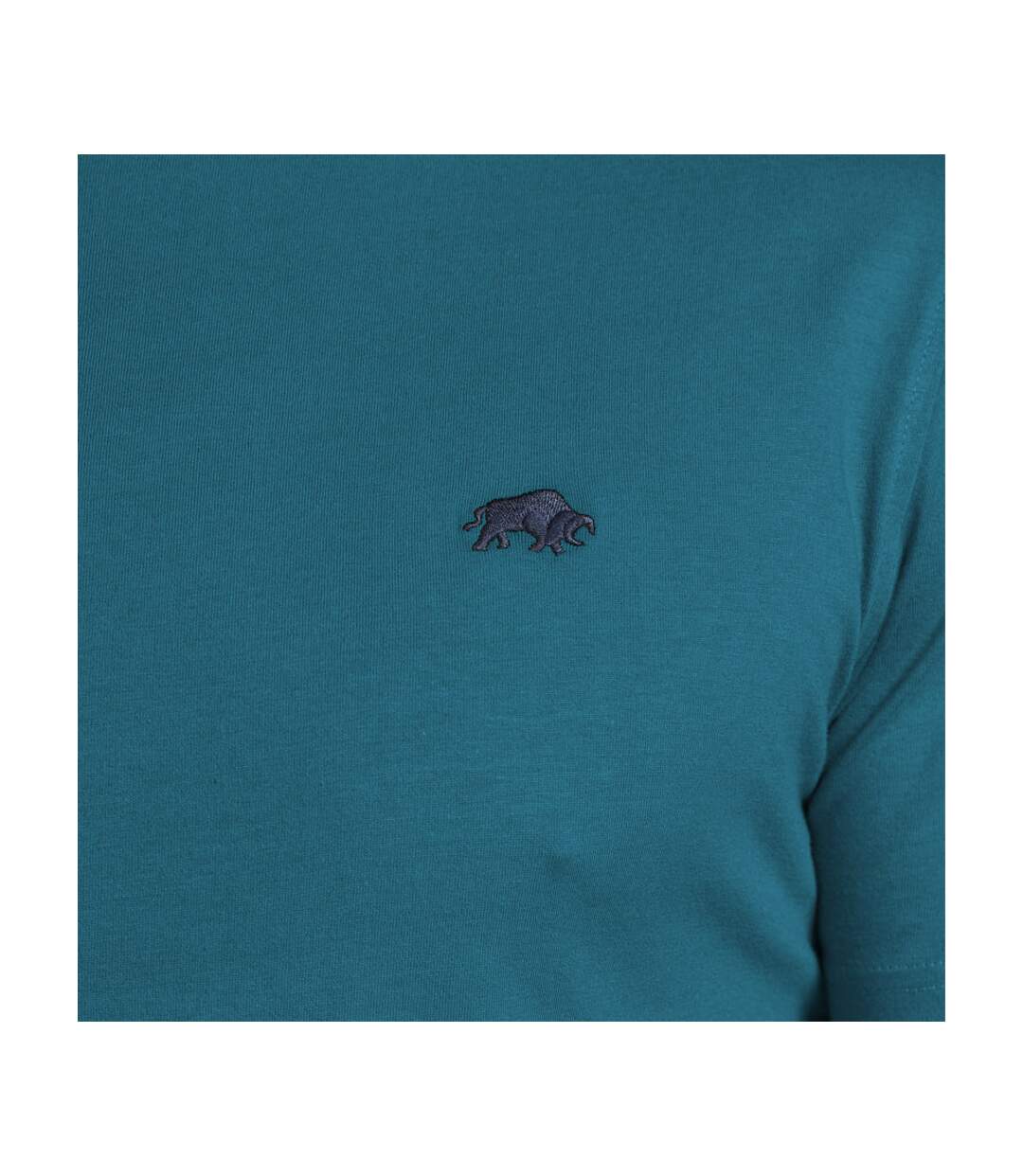 Mens Classic Organic T-shirt Teal Raging Bull-4