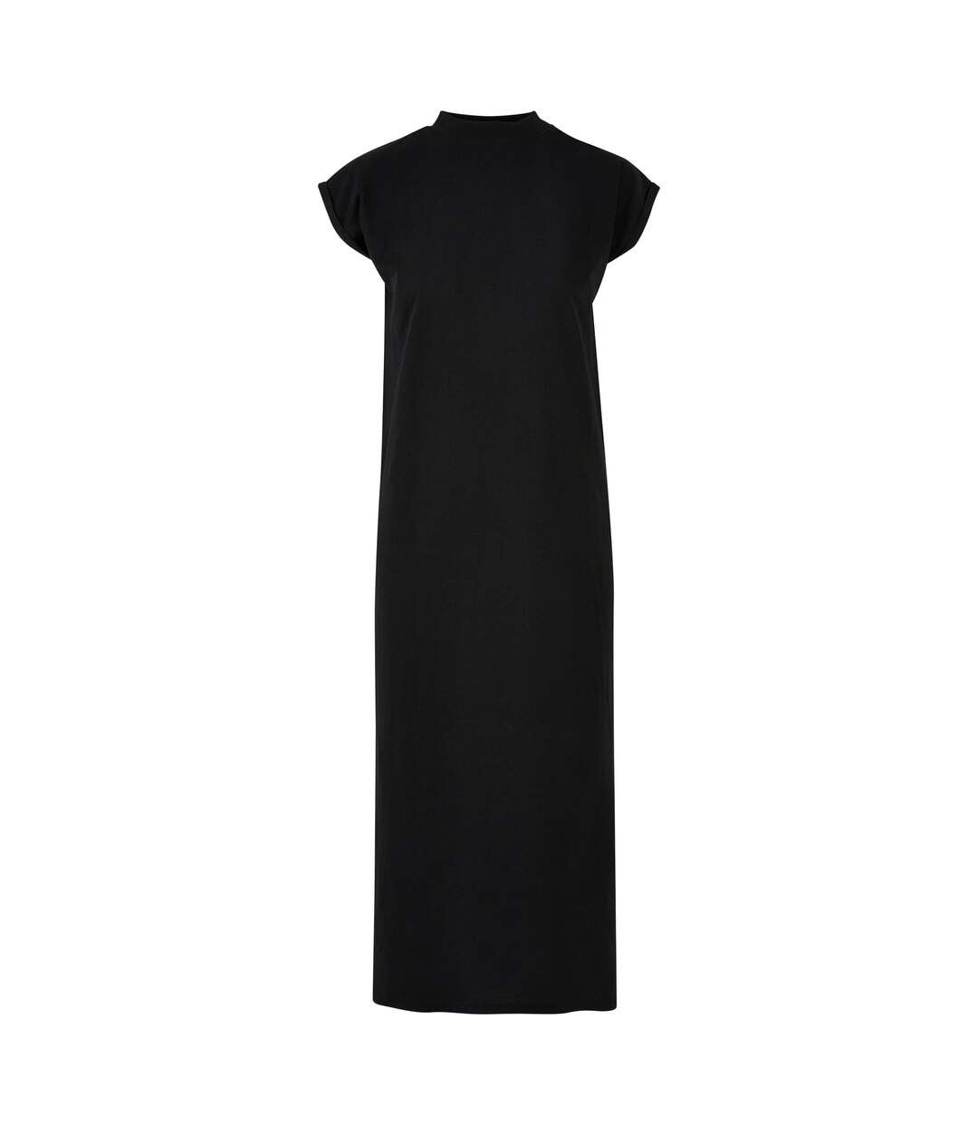 Robe Mi-longue Femme Noir Build Your Brand-2