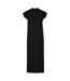 Robe Mi-longue Femme Noir Build Your Brand-2