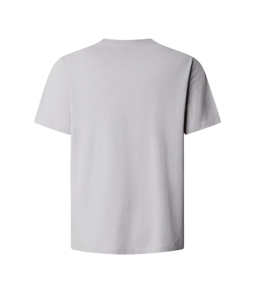 T-Shirt gris clair homme pepe jeans contrast connor-2