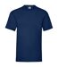 Mens valueweight t-shirt navy Fruit of the Loom