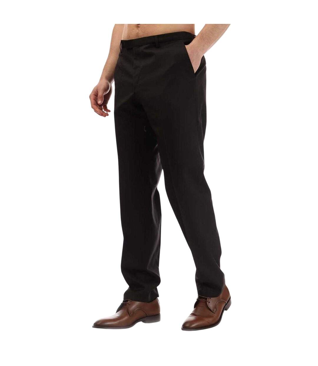 Mens Trousers Black Boss-3