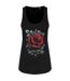 Requiem Collective Womens/Ladies Cardinal Rose Vest Top (Noir / rouge) - UTGR2852-1