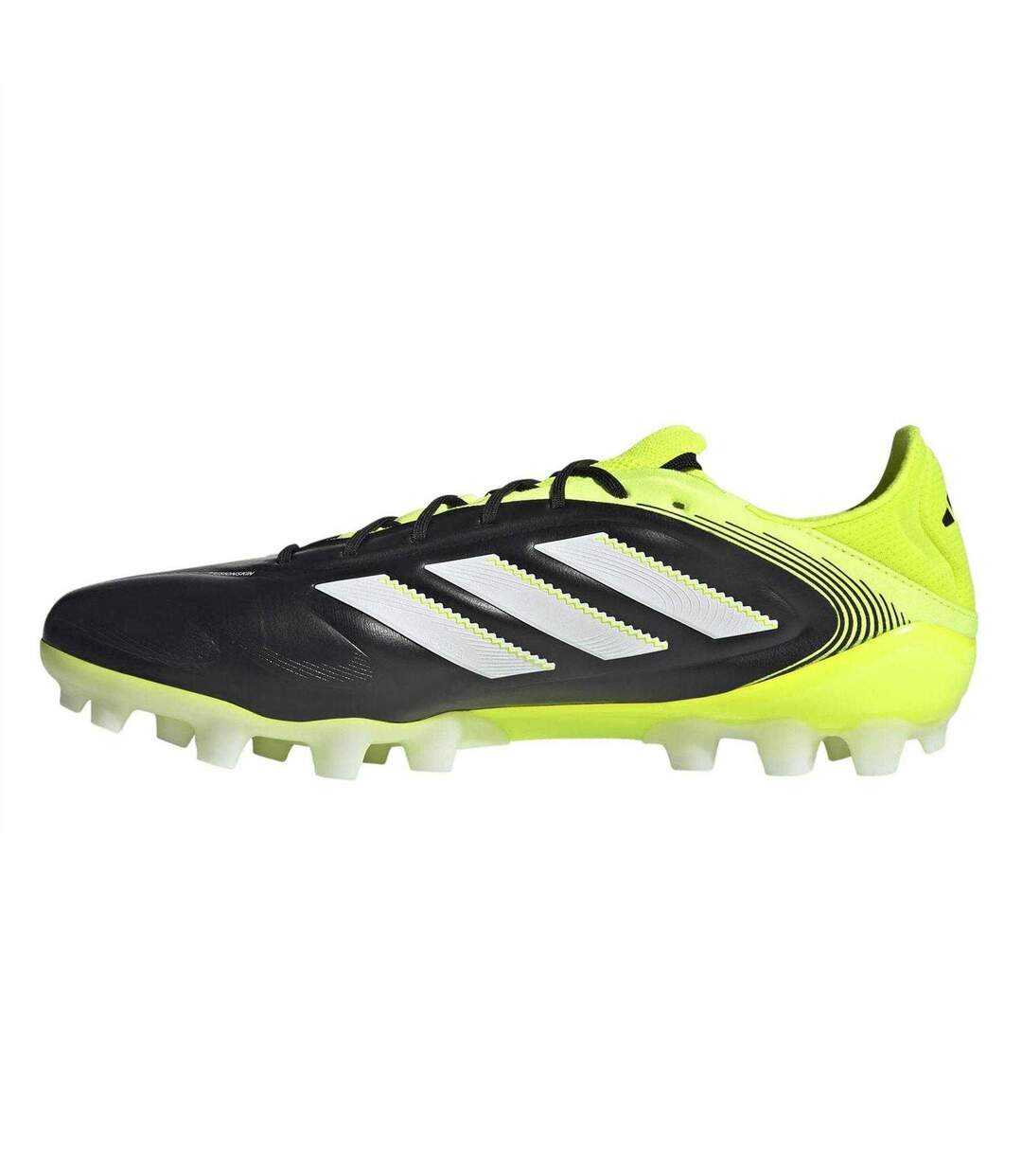 Mens Copa Pure Iii 3 Stripes Lace Up Firm Ground Football Boots Core Black Yellow Adidas-3