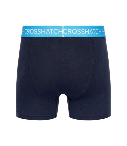 Pack of 3  Mens astral bright boxer shorts  navy Crosshatch