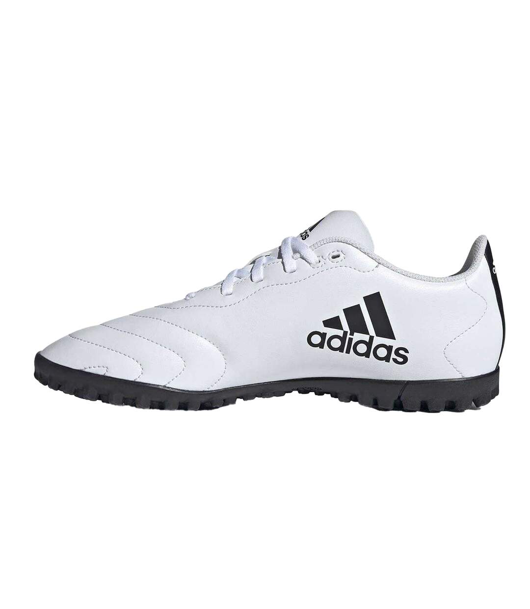 Mens Goletto Viii 3 Stripes Leather Artificial Ground Football Boots White Black Adidas-3