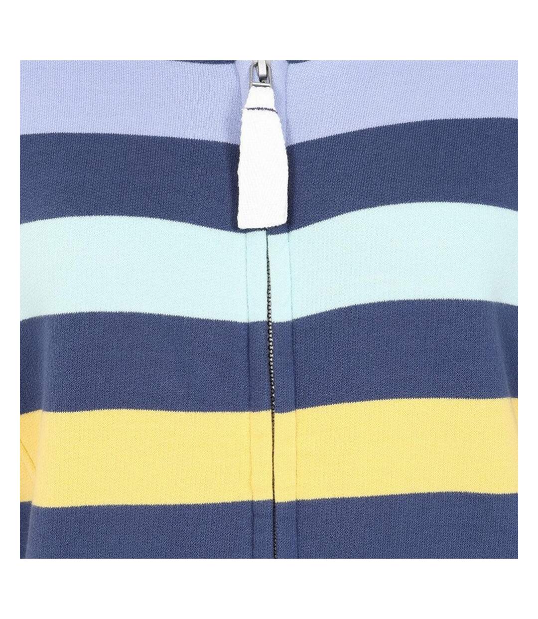 Womens/ladies Contrast Striped Jacket Multicoloured Lazy Jacks-3