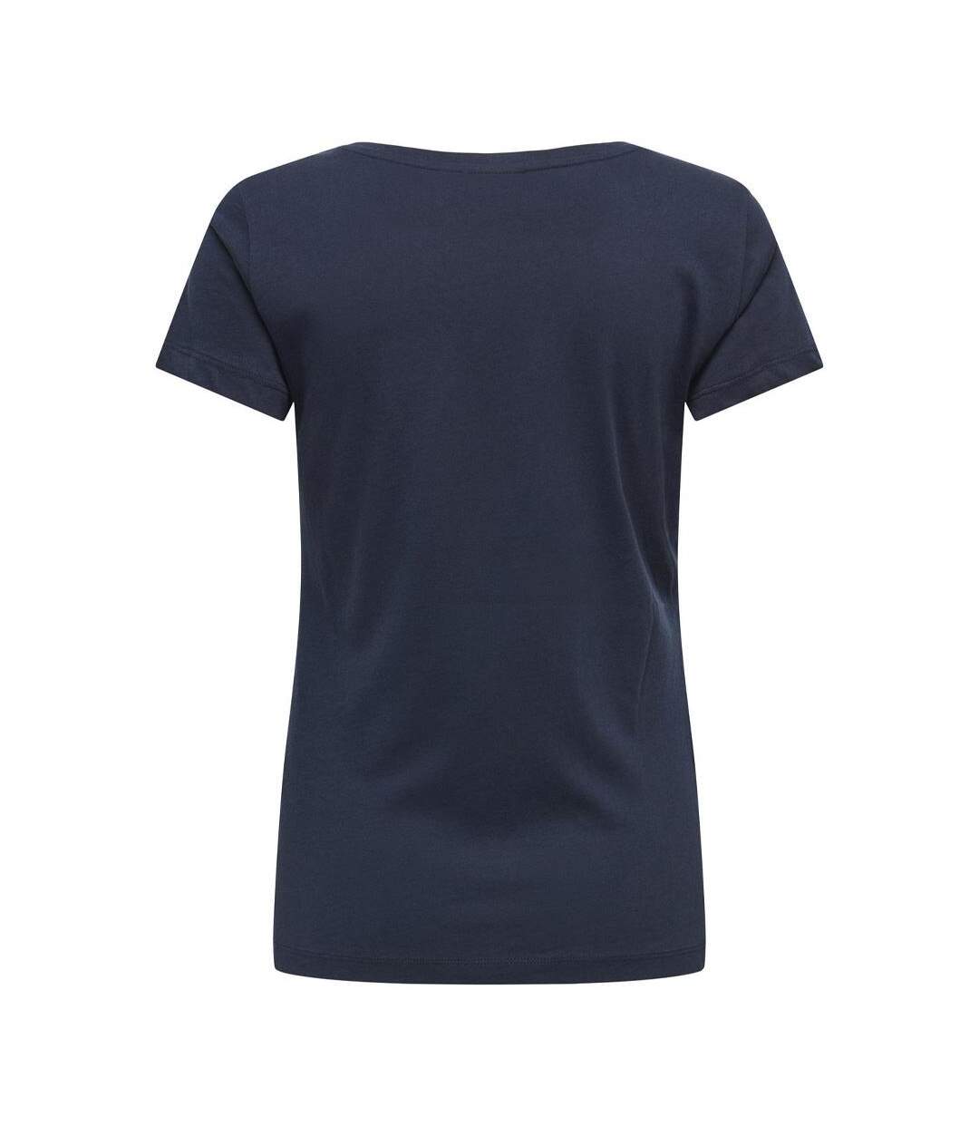 T-shirt marine femme jdy smoke - l-2