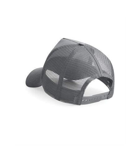 Beechfield Mens Half Mesh Trucker Cap/Headwear (Graphite Grey/Graphite Grey)