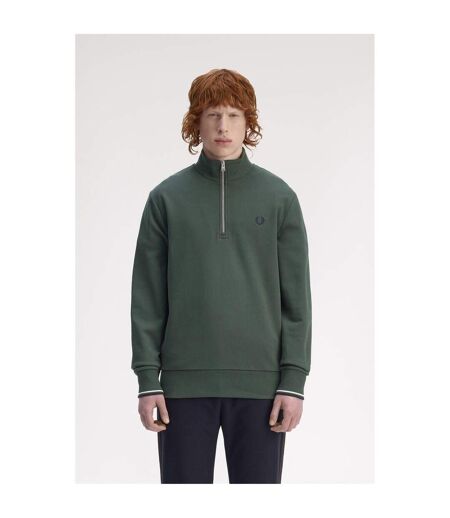 Sweat Motif/style Logo Homme Bleu Vert Fred Perry
