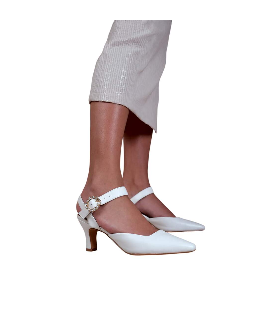 Sandales Larges new femme blanc Where´s That From