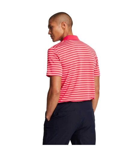 Polo De Golf Motif Rayure Large Homme Rouge Lyle & Scott