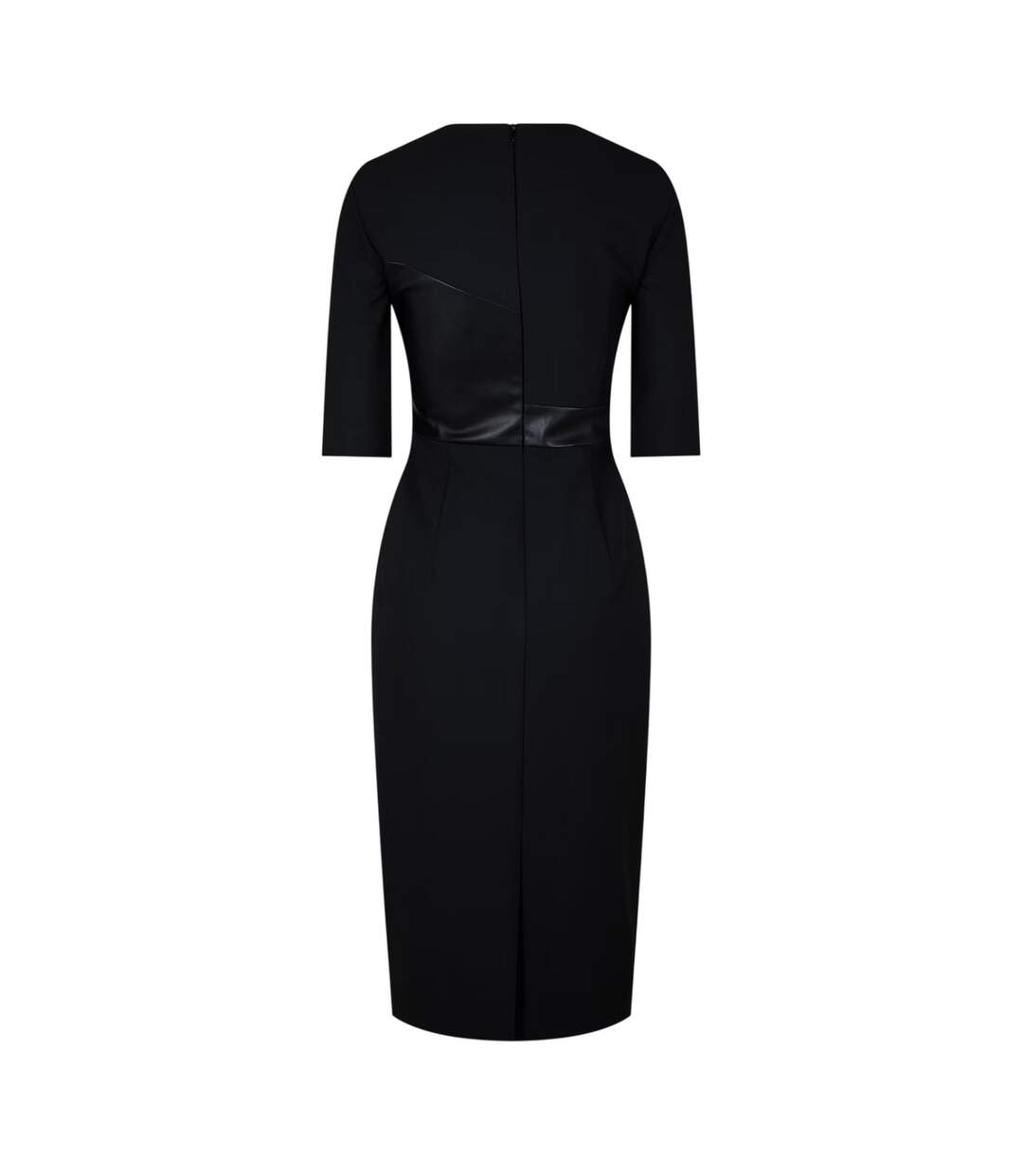 Robe Mi-longue Motif/style Asymétrique Dezona Femme Noir Boss-3