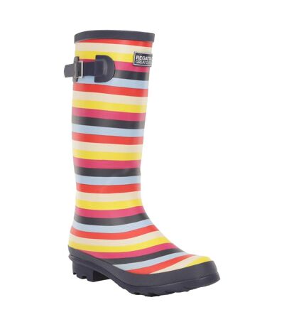 Regatta Womens/Ladies Ly Fairweather II Tall Durable Wellington Boots (Multicoloured Stripe) - UTRG3770