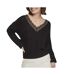 Pull Noir Femme Vila Glacy Rev - L